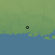Shaded relief of the 47 km around Ronneby, drawn from the GMTED2010 grid