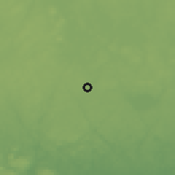 Shaded relief of the 47 km around Ryd, drawn from the GMTED2010 grid