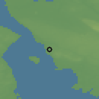 Shaded relief of the 47 km around Rydebäck, drawn from the GMTED2010 grid