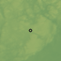 Shaded relief of the 46 km around Bäckefors, drawn from the GMTED2010 grid