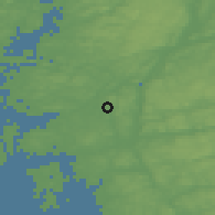 Shaded relief of the 46 km around Säve, drawn from the GMTED2010 grid