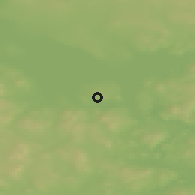 Shaded relief of the 45 km around Siljansnäs, drawn from the GMTED2010 grid