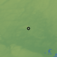 Shaded relief of the 47 km around Sjörröd, drawn from the GMTED2010 grid
