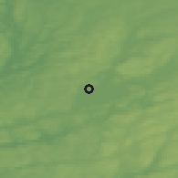 Shaded relief of the 46 km around Sjövik, drawn from the GMTED2010 grid