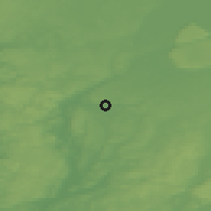 Shaded relief of the 46 km around Sjuntorp, drawn from the GMTED2010 grid