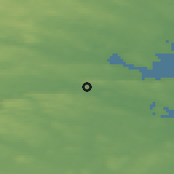 Shaded relief of the 43 km around Skellefteå, drawn from the GMTED2010 grid