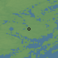 Shaded relief of the 46 km around Skeppsdalsström, drawn from the GMTED2010 grid