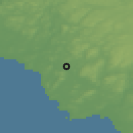 Shaded relief of the 47 km around Slöinge, drawn from the GMTED2010 grid
