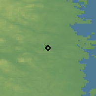 Shaded relief of the 45 km around Söderala, drawn from the GMTED2010 grid