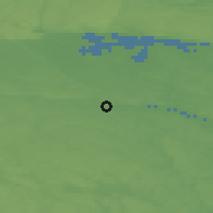 Shaded relief of the 46 km around Söderköping, drawn from the GMTED2010 grid