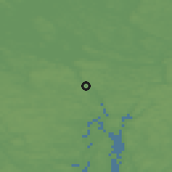 Shaded relief of the 46 km around Södertälje, drawn from the GMTED2010 grid