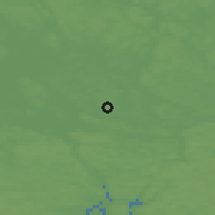 Shaded relief of the 46 km around Stenhamra, drawn from the GMTED2010 grid