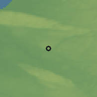 Shaded relief of the 47 km around Stidsvig, drawn from the GMTED2010 grid