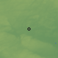 Shaded relief of the 47 km around Stoby, drawn from the GMTED2010 grid