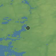 Shaded relief of the 46 km around Stora Höga, drawn from the GMTED2010 grid