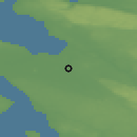 Shaded relief of the 47 km around Strövelstorp, drawn from the GMTED2010 grid