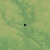 Shaded relief of the 45 km around Sunne, drawn from the GMTED2010 grid