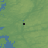 Shaded relief of the 46 km around Surte, drawn from the GMTED2010 grid