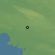 Shaded relief of the 47 km around Svalöv, drawn from the GMTED2010 grid