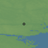 Shaded relief of the 46 km around Svalsta, drawn from the GMTED2010 grid