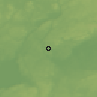 Shaded relief of the 46 km around Svartå, drawn from the GMTED2010 grid