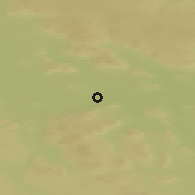 Shaded relief of the 44 km around Sveg, drawn from the GMTED2010 grid