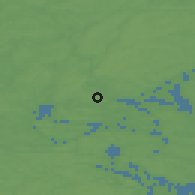Shaded relief of the 46 km around Svinninge, drawn from the GMTED2010 grid