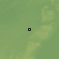 Shaded relief of the 46 km around Tibro, drawn from the GMTED2010 grid