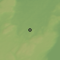 Shaded relief of the 46 km around Tidaholm, drawn from the GMTED2010 grid