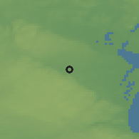 Shaded relief of the 47 km around Tollarp, drawn from the GMTED2010 grid