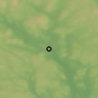 Shaded relief of the 45 km around Torsby, drawn from the GMTED2010 grid