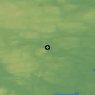 Shaded relief of the 44 km around Bergsjö, drawn from the GMTED2010 grid