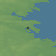 Shaded relief of the 43 km around Ursviken, drawn from the GMTED2010 grid