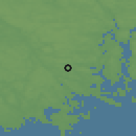 Shaded relief of the 46 km around Vagnhärad, drawn from the GMTED2010 grid