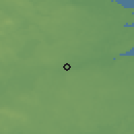 Shaded relief of the 45 km around Valbo, drawn from the GMTED2010 grid
