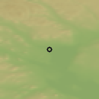 Shaded relief of the 45 km around Våmhus, drawn from the GMTED2010 grid
