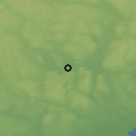 Shaded relief of the 43 km around Vännäs, drawn from the GMTED2010 grid