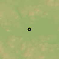 Shaded relief of the 45 km around Vansbro, drawn from the GMTED2010 grid