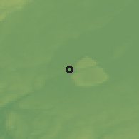 Shaded relief of the 46 km around Vargön, drawn from the GMTED2010 grid