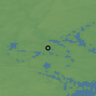 Shaded relief of the 46 km around Vaxholm, drawn from the GMTED2010 grid
