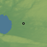 Shaded relief of the 47 km around Veinge, drawn from the GMTED2010 grid