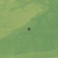 Shaded relief of the 46 km around Vintrosa, drawn from the GMTED2010 grid