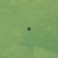 Shaded relief of the 47 km around Bjärnum, drawn from the GMTED2010 grid