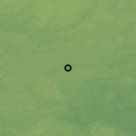 Shaded relief of the 47 km around Vittsjö, drawn from the GMTED2010 grid