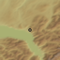 Shaded relief of the 51 km around Blonay, drawn from the GMTED2010 grid