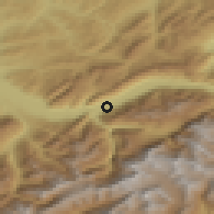 Shaded relief of the 51 km around Bönigen, drawn from the GMTED2010 grid