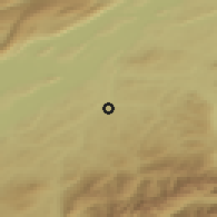 Shaded relief of the 51 km around Bösingen, drawn from the GMTED2010 grid