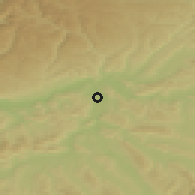 Shaded relief of the 51 km around Böttstein, drawn from the GMTED2010 grid