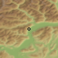 Shaded relief of the 51 km around Brissago, drawn from the GMTED2010 grid
