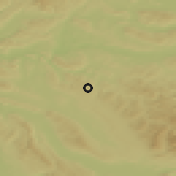 Shaded relief of the 51 km around Brütten, drawn from the GMTED2010 grid